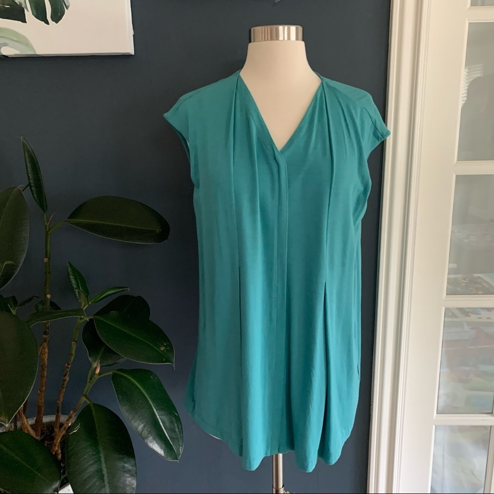 Lafayette 148 Slip‎ over Tunic blouse. Sz P/ XSP run big - Picture 3 of 10